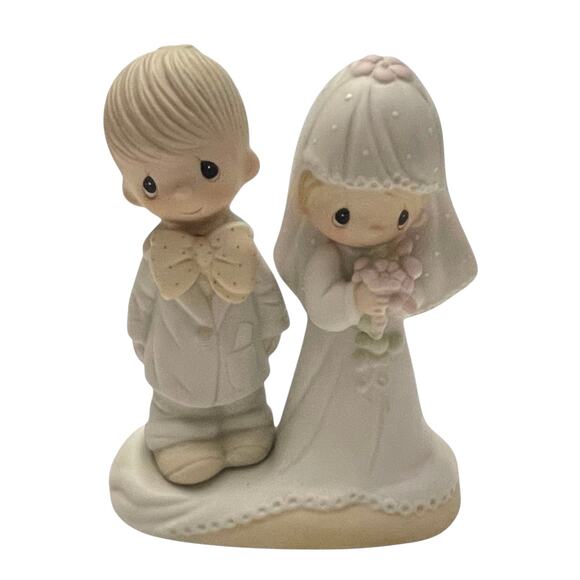 Enesco PRECIOUS MOMENTS 1979 THE LORD BLESS YOU AND KEEP YOU E-3114 - Picture 1 of 3